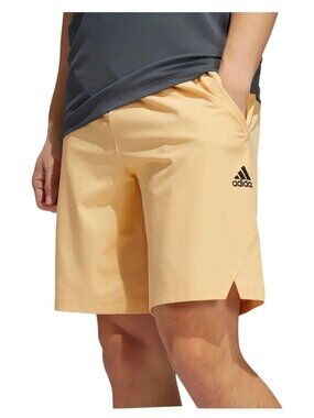 adidas Men Axis Knit 3.0 9" Woven Training Shorts HS3645 Orange Black Size Small
